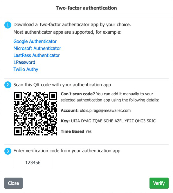 MSP - Two-factor Authenticator